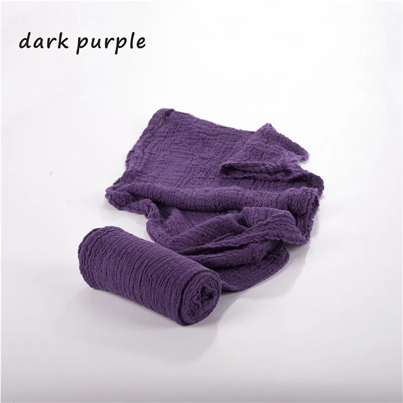 Реквизит для фотосессии новорожденных; Детский реквизит для фотосессии; одеяло; мягкое растягивающееся Хлопковое одеяло; аксессуары для фотосессии младенцев - Цвет: dark purple