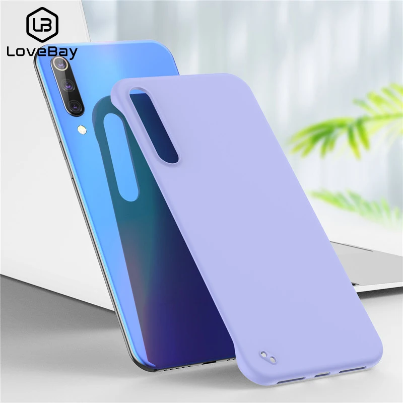 Lovebay тонкий скраб Жесткий PC Бескаркасный чехол для телефона Xiaomi Mi9 SE карамельный