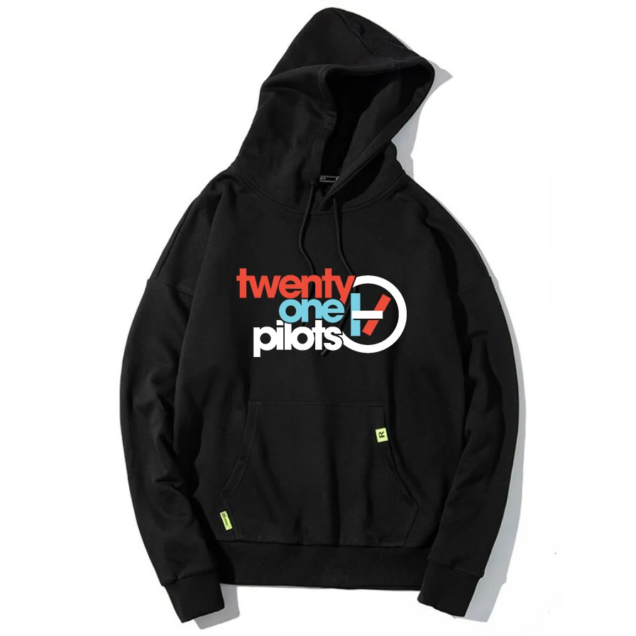 

mens twenty one pilots hoodie black japan korean style streetwear men hooded hoody fall autumn winter cotton hoddie