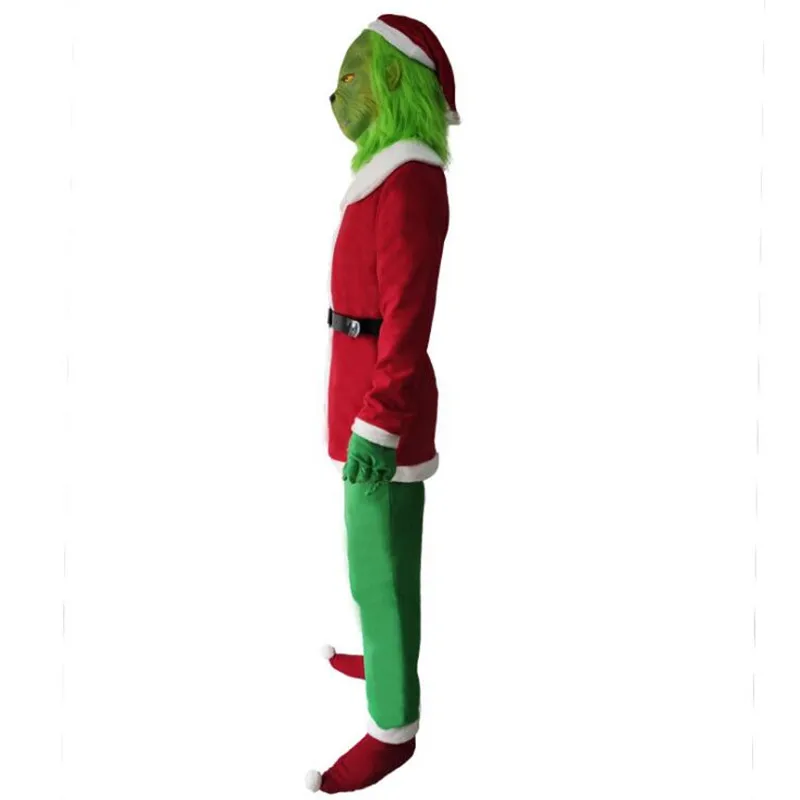 Карнавальный костюм Санты гринча для взрослых и детей, Рождественский Костюм