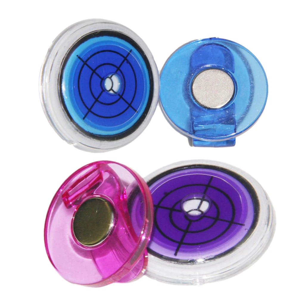2 Golf Gradienter Putting Alignment Tool Magnetic Ball Marker Hat Clip Hat Visor Pocket Belt Clip Club Accessories Training Aids