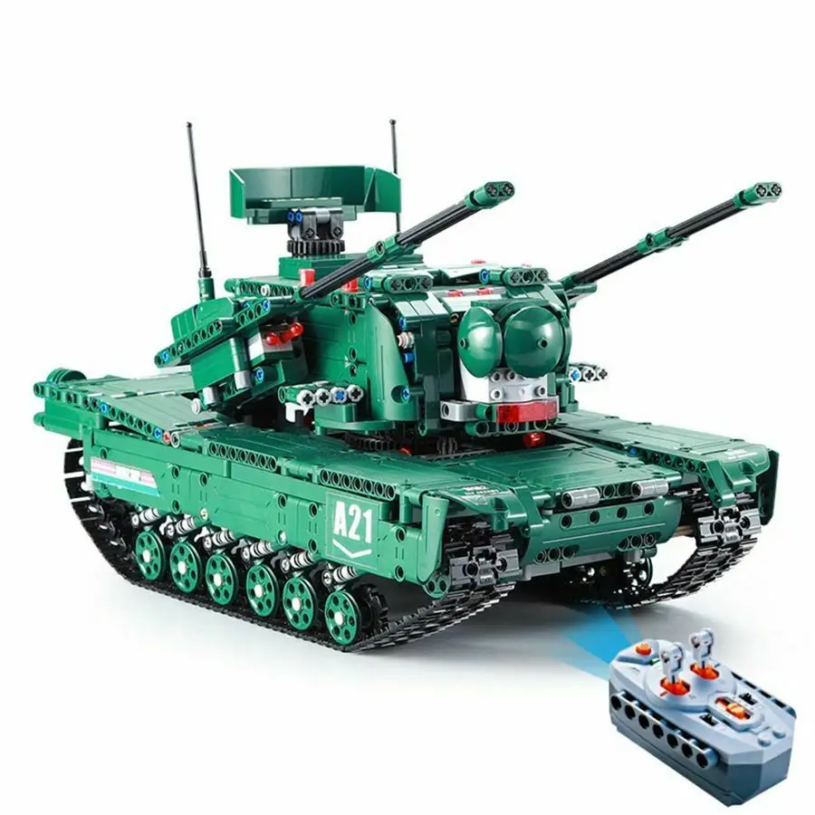 1498 шт. Technic RC двигатель для танка функция питания MOC строительные блоки кирпичи Военная война DIY техник Игрушки для мальчиков