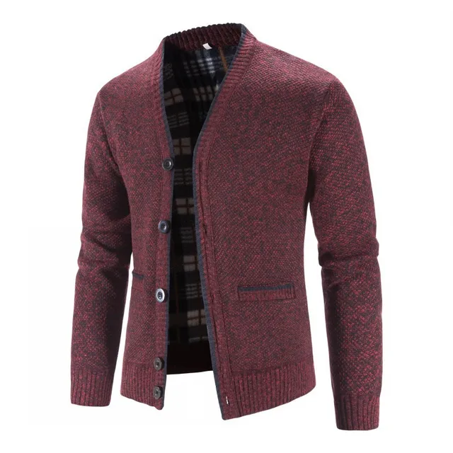 Nowe swetry płaszcze męskie zimowe grubsze sweter dziergany swetry Slim Fit męskie dzianiny ciepłe swetry, kurtki męskie dzianinowa odzież 3