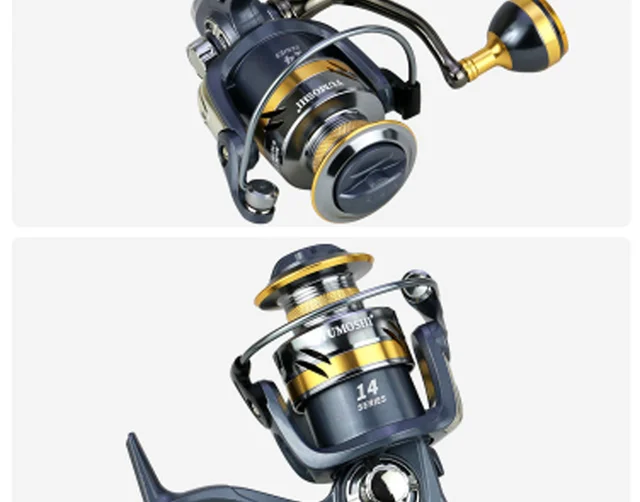 2023 High Quality KS 2000-7000 Series Spinning Fishing Reels 5.2:1 Gear  Ratio High Speed Carp Fishing Reel