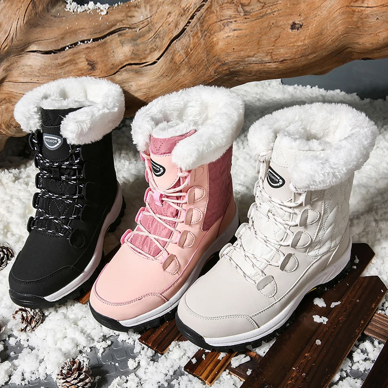 priester Afleiding Bulk Vrouwen Winter Hoge Laars Met Bont Sneeuw Boot Warm Puffy Laarzen Voor  Vrouwen Water Proof Witte Platform Boot Schoenen 41 Mid Kalf Laarzen|Enkellaars|  - AliExpress