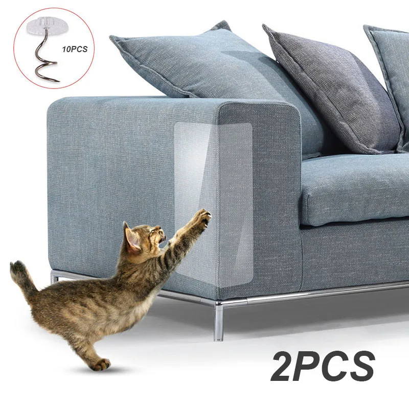 

Cat Couch Scratch Guards Protector Removable Protective Mat Cats Claw Sofa Anti-Scratch Sticker PVC Furniture Protection Set
