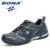 BONA 2020 New Arrival Action Leather Высококачественные мужские теннисные туфли Нескользящие кроссовки Man Tennis Wear-Resistant Sports Masculino