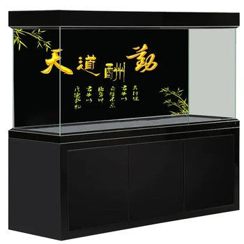 

[JX-1014] Fish Tank Background HD Calligraphy Series Aquarium Sticker Mural Decoration Painting Pattern Size Can Be Customized