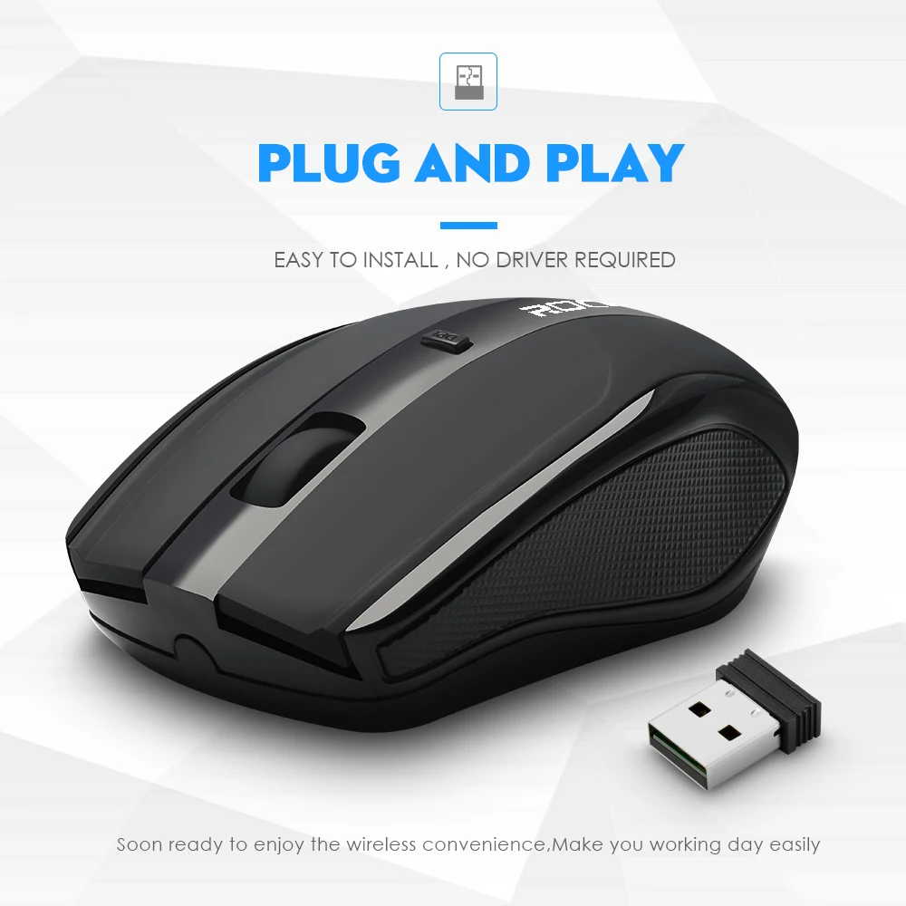 Rocketek USB беспроводная мышь 2,4G 1600 dpi 3 кнопки эргономичная Для imac pro macbook ноутбук ПК оптическая мини мышь Бесшумная