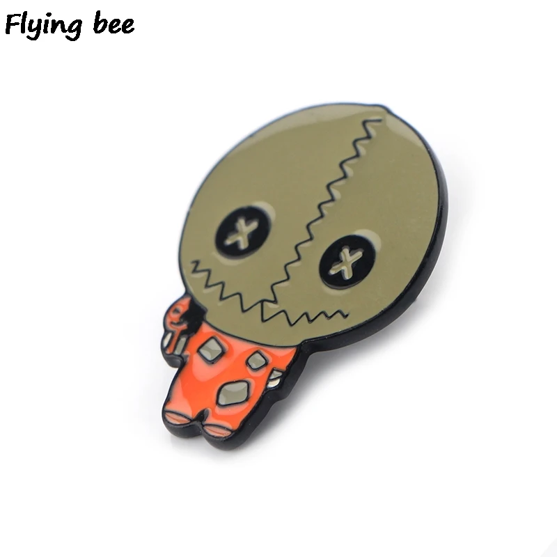 Flyingbee Trick R Treat horror Pins Брошь булавка для куртки эмалированные булавки Нагрудный значок броши на булавке значок для друзей женщин мужчин X0428
