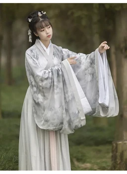 

China Oriental female romantic fairy costume dress everyday Chinese clothing waist jacket skirt suit