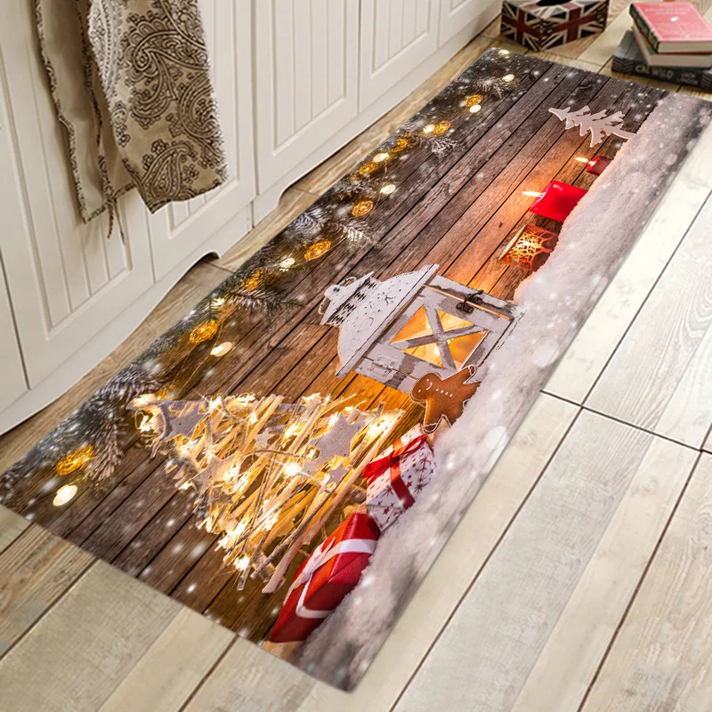 

QQPQGG 2019 New Christmas Carpet Mat 3D Printing Mats Carpet Fur Carpets Home Living Room Carpet Bedroom Balcony Mats