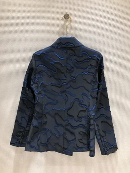 

2020 Autumn Fashion Runway Camouflage Embroidery Blazer Jacket Women