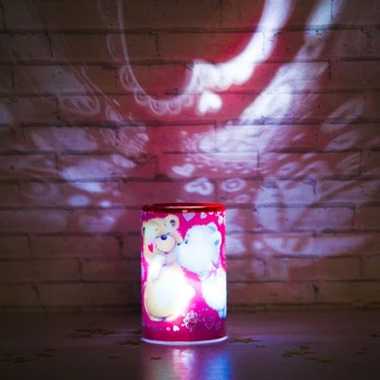 

Night light with a projector "You + I"