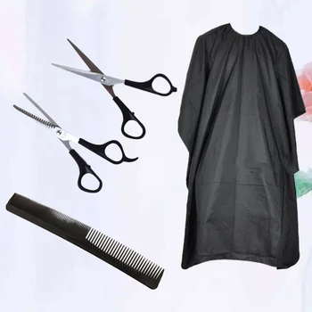 

1 Set Hairdressing Scissor Comb Kit Portable Durable Hair Salon Cutter Hair Styling Tools Barber Scissor Set for Salon Barber