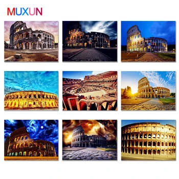 

5D Abstract Full Diamond Embroidery Colosseum Diamond Painting New Arrivals Rome Landscape 3D Mosaic Diamond Photos Decor Er006