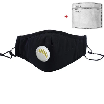 

Safety Dustproof Mask With 2 Filters Respirator Mouth-muffle Easy Breathe Reusable Washable Face Masks Activated Carbon YJ