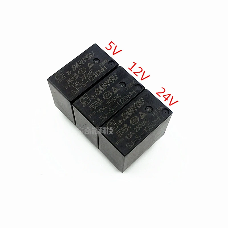 

5PCS/lot Relay SJ-S-105DMH SJ-S-112DMH SJ-S-124DMH 10A 250V 4PIN