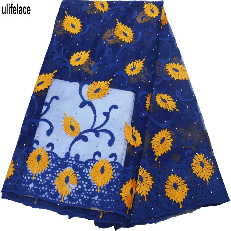 Высококачественная африканская кружевная ткань швейцарская вуаль