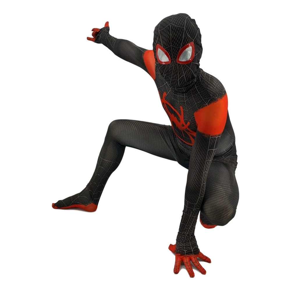 2020 взрослые и дети паук в Spider текстами сюжетами из миль Morales Косплэй костюм зентай