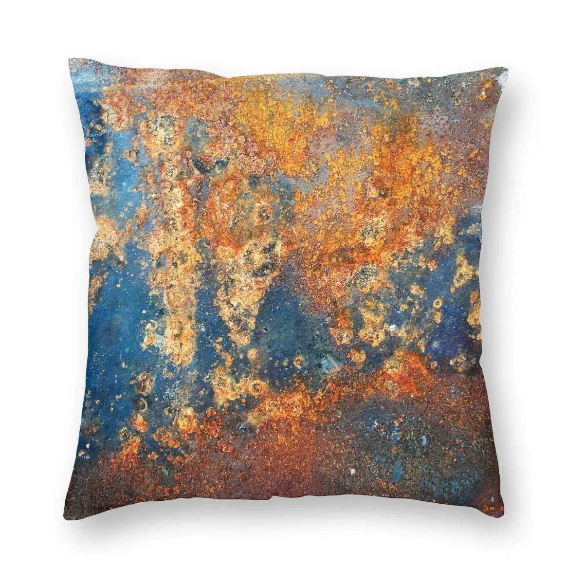 

Autumnal Rust Square Pillowcase Polyester Linen Velvet Creative Zip Decor Bed Cushion Cover