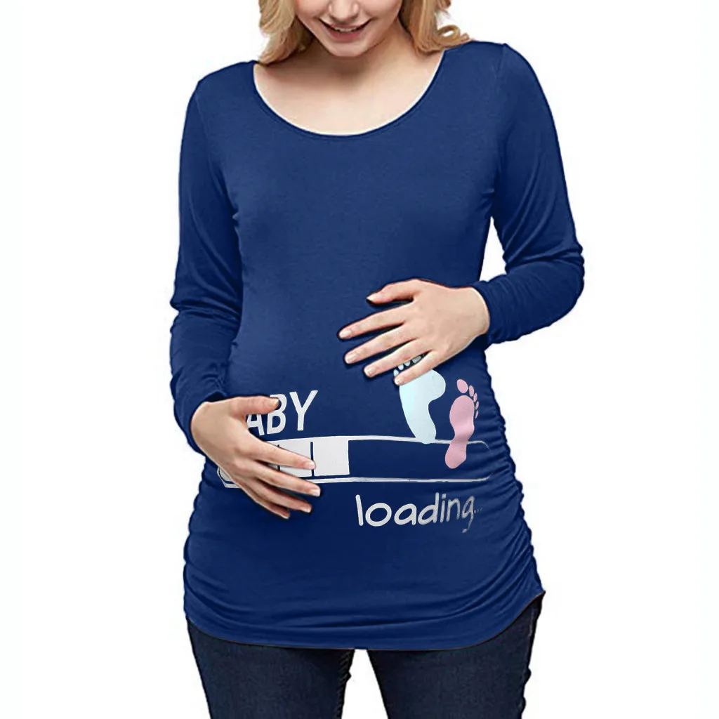 TELOTUNY Для женщин беременных кормящих топ для кормления грудью беременности и родам однотонная блузка с длинными рукавами одежда для детей футболка Топы ZO16