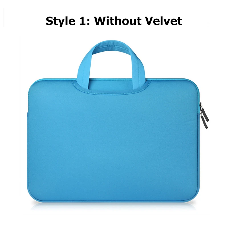 deep blue no Velvet Сумка для ноутбука 11, 12, 13, 14, 15 дюймов, сумка для ноутбука, деловая сумка для Macbook Air 13,3 чехол, сумка для hp lenovo Dell Xiaomi 15,6 - Цвет: deep blue no Velvet