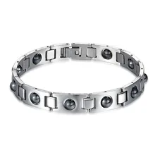 Модные ювелирные изделия роскошный титановый черный Здоровый Магнитный браслет мужской подарок дружбы наши браслеты