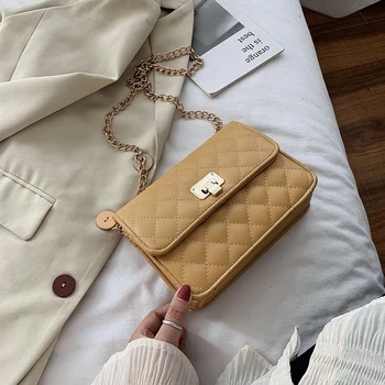 

Louis Brand Fashion Leather Crossbody Bags Female Small Square Bags Quality Shoulder Messenger Bags Sweet Girl Phone Purse CC GG