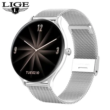 

LIGE Smart Watch Men Waterproof Fitness Tracker 9.0mm ultra-thin body Heart Rate Blood Pressure SmartWatch Women For IOS Android