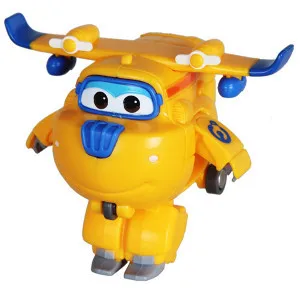 Супер Крылья мини самолет ABS робот игрушки Фигурки Супер крыло трансформация реактивный анимация для детей подарок Brinquedos - Цвет: No Box DONNIE