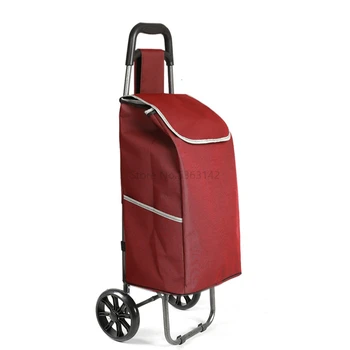 

Shopping Cart Folding Portable Shopping Cart Luggage Trolley Trolley Trolley Trailer Small Trolley Home Elderly