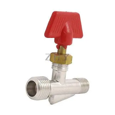 

Metal 13mm to 9mm Male Thread Inline Manual Valve for Air Compressor