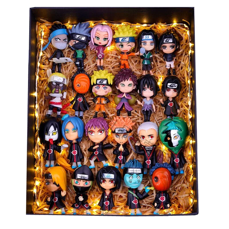 Complete Set of Toy Naruto Hand Made Model Gift Box Uzumaki Uchiha Sasuke Kakashi GK gift box set | Игрушки и хобби