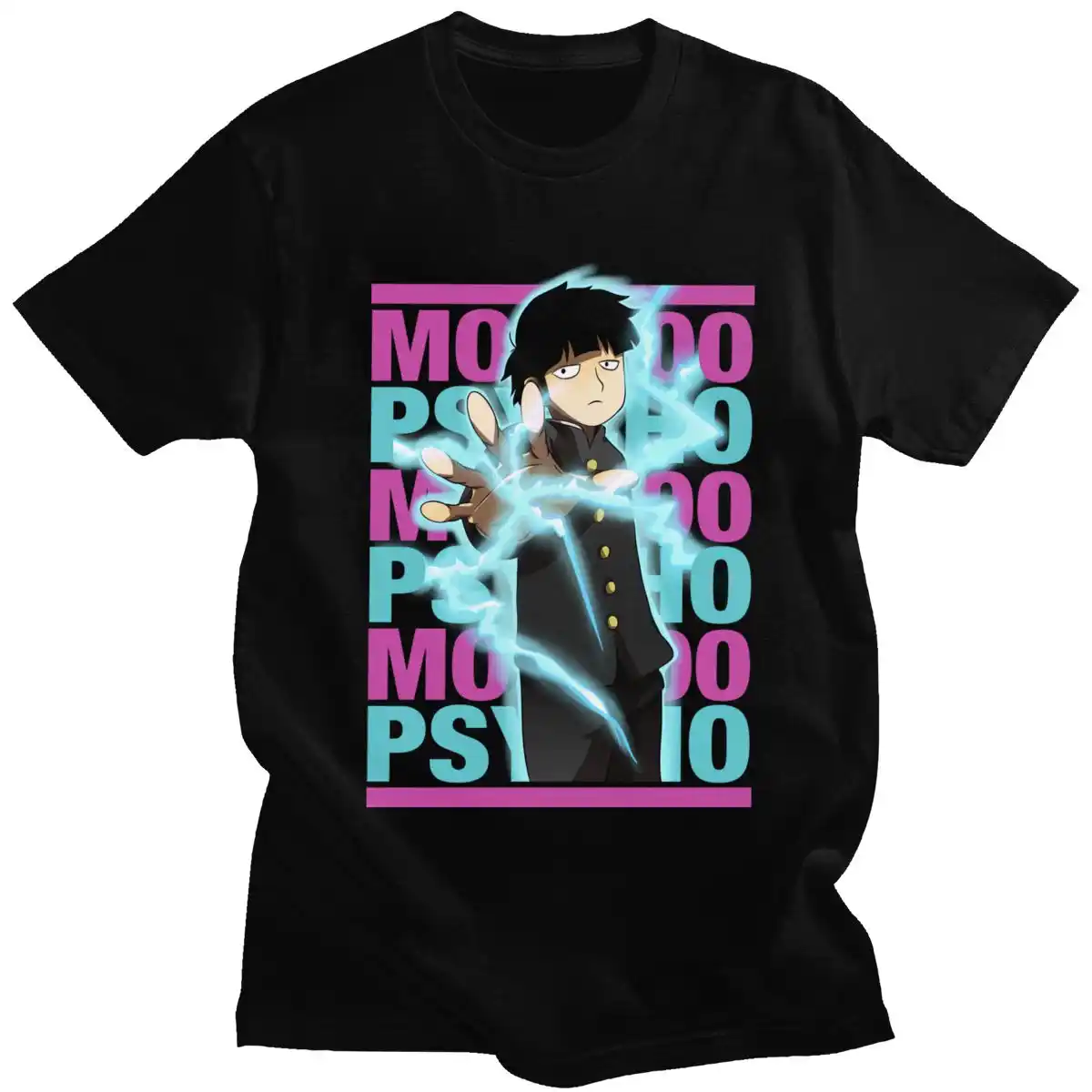 Klassische Manga Shigeo Kageyama T Shirt Manner Kurzarm Reine Baumwolle Sommer T Shirt Cool Mob Psycho 100 T Tops Kleidung Merch T Shirts Aliexpress