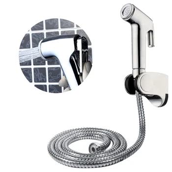 

Toilet Shattaf Adapter Spray Handheld Bidet Shower Head Wall Bracket Hose Kit