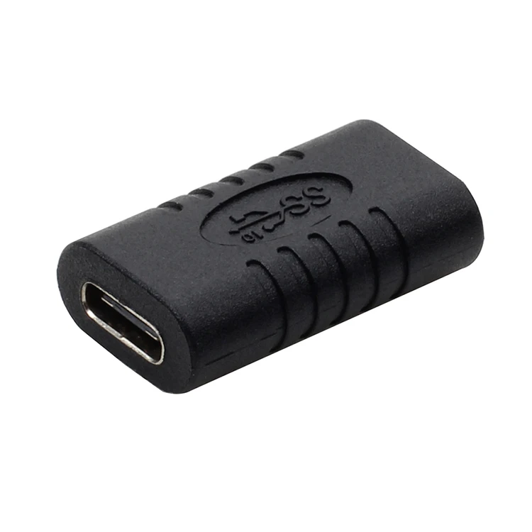 USB 3,1 Тип C Женский удлинитель USB-C Женский к USB-C Женский адаптер Черный