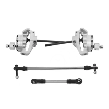 

Aluminum Alloy Portal Front Rear Axles with Steering Link For 1/10 RC Crawler Axial SCX10 II 90046 90047 AR44 Axle Upgrade Parts