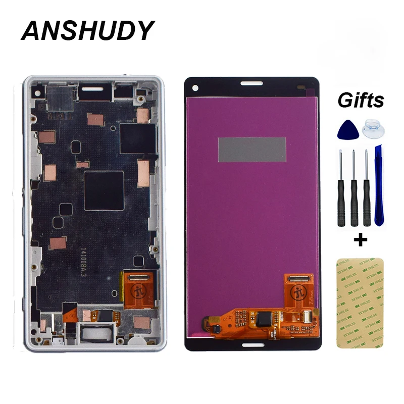 Для sony Xperia Z3 Mini Z3mini Compact D5803 D5833 ЖК-дисплей панель монитор модуль+ сенсорный экран дигитайзер сенсор сборка+ рамка