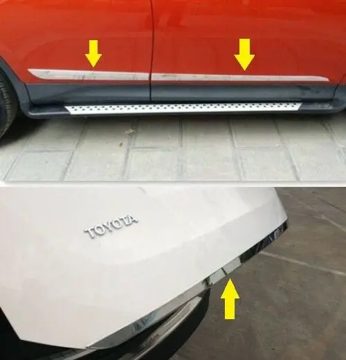 Для Toyota RAV4 2013- 304 S. Стальная задняя дверь багажника молдинг хромированная отделка