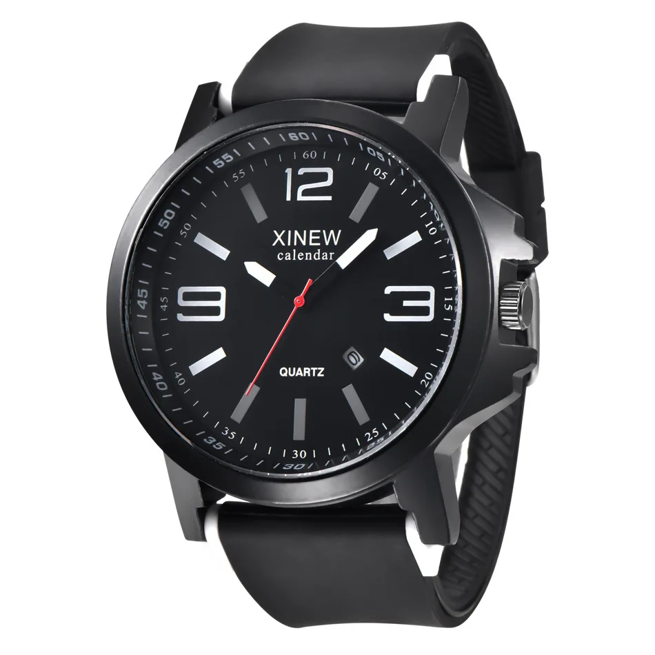 

Watchband Jelly Quartz Watch Man Motion Will Clock Dial Wrist Watch