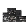 Black Color Zipper Bags Zip lock Pouch Glossy  Plastic Smell Proof Pouch 100 Pcs Small Gift Sample 1g-3.5g Powder Flower Bag 1