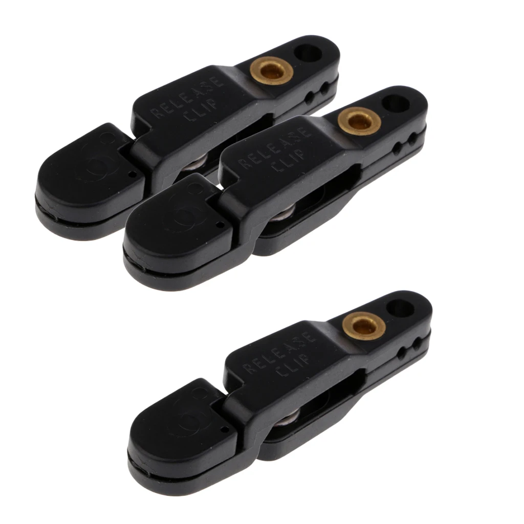 Lot 3~8pcs Outrigger / Downrigger / Planer Board Release Clips Padded Snap Release Clip with Pin Replacement Tackles Black