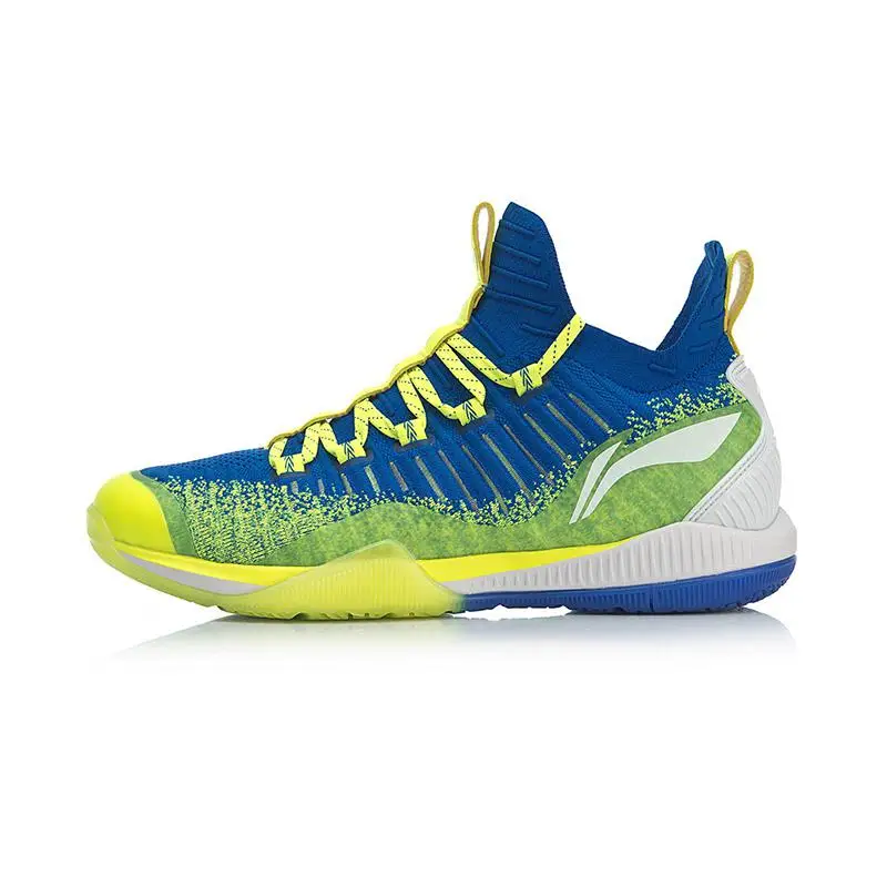 AYZP005-2 Оригинальная профессиональная обувь для бадминтона Li-ning на шнуровке, противоскользящая дышащая пластиковая Мужская Спортивная обувь - Цвет: AYZP005-2