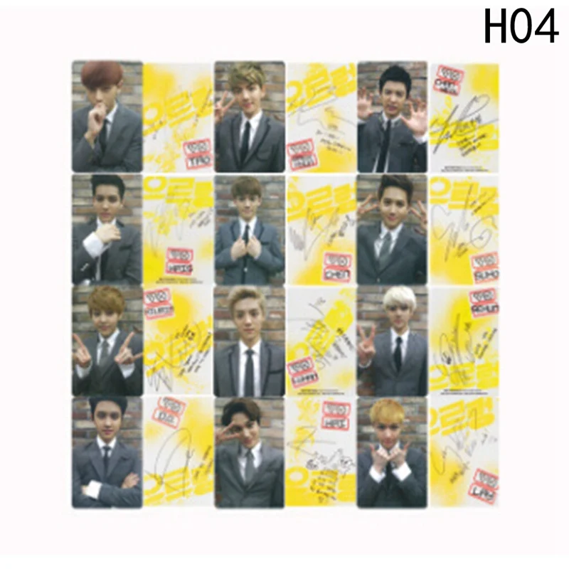 Youpop KPOP EXO K M Точная LOTTO Plant 3 EX'ACT альбом самодельные бумажные карты k-pop подписи LOMO фото карта Фотокарта