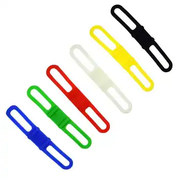 

Cycle Bicicleta Torch Flashlight Bandage Handlebar Silicone Strap Bike Front Light Holder Phone Fixing Elastic Tie Rope