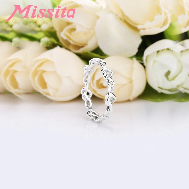 MISSITA 2019 Новое модное кольцо любовь кольца в виде сердца прозрачный CZ Подходит для