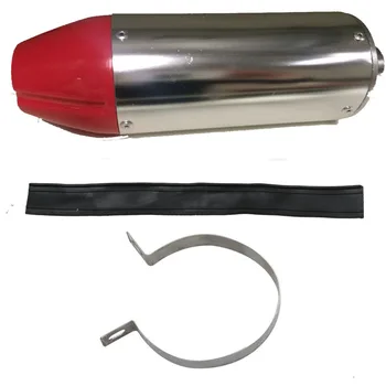 

28mm Red Muffler Exhaust for HONDA XR50 CRF50 CRF70 Taotao SSR110 Coolster 125cc KLX110 Apollo SSR Muffler Motorcycle Exhaust