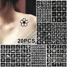 446 шт многоразовые татуировки наклейки Временные рисунки боди-арт Переводные геометрические планеты Медузы татуировки черный треугольник татуировки