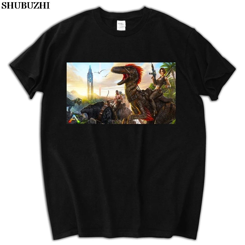 Ano survival evolved The ark evolution футболка из чистого хлопка с круглым воротником Мужская